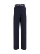 Max Mara Studio Elegant Pants with belt - Blue