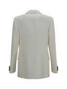 Valentino Two-tone wool Jacket - Ivory/Black