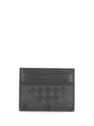 Bottega Veneta Woven Credit Card Holder - Black