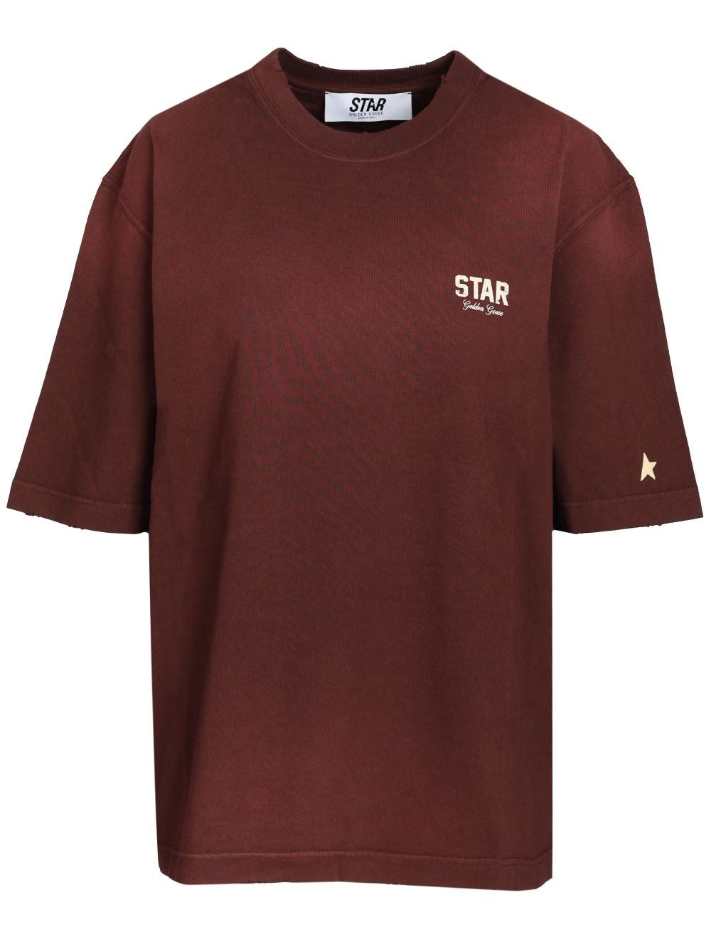 Golden Goose Star Relaxed Fit T-Shirt - Bordeaux