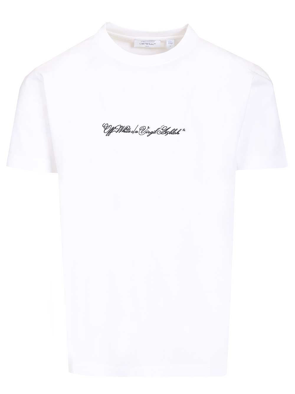 Off-White T-Shirt Scrip Arrow