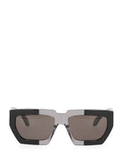 Alaïa Two-Tone Oversized Sunglasses - Black