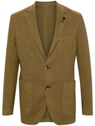 Lardini Jacket In Textured Fabric - Green
