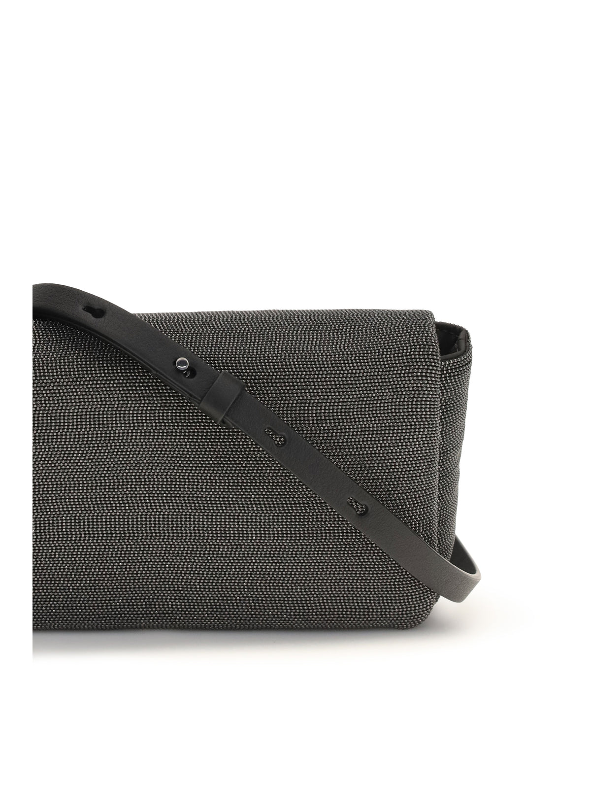 Brunello Cucinelli Precious Flap Shoulder Bag - Ultrablack