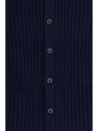 Gucci Web stripe Cardigan for Girl - Abyss Blue/Green/Red