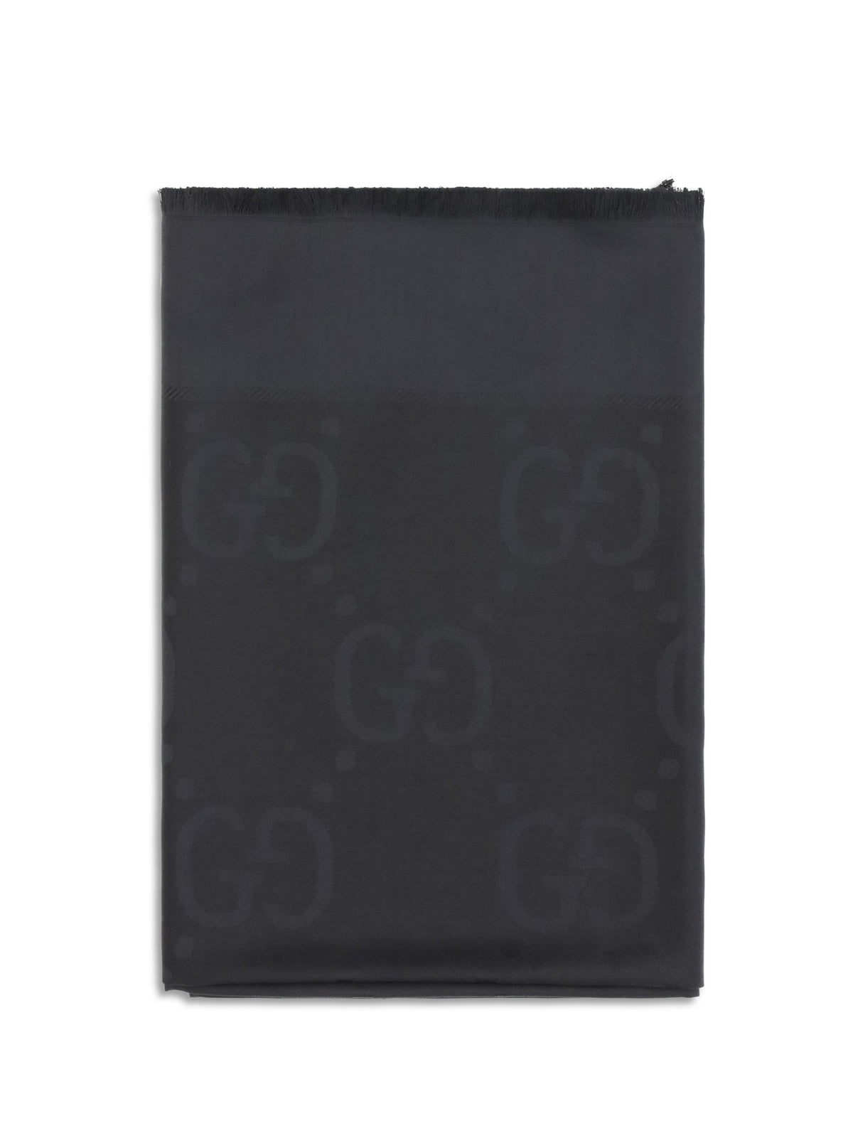 Gucci Scarf in wool and silk - Black