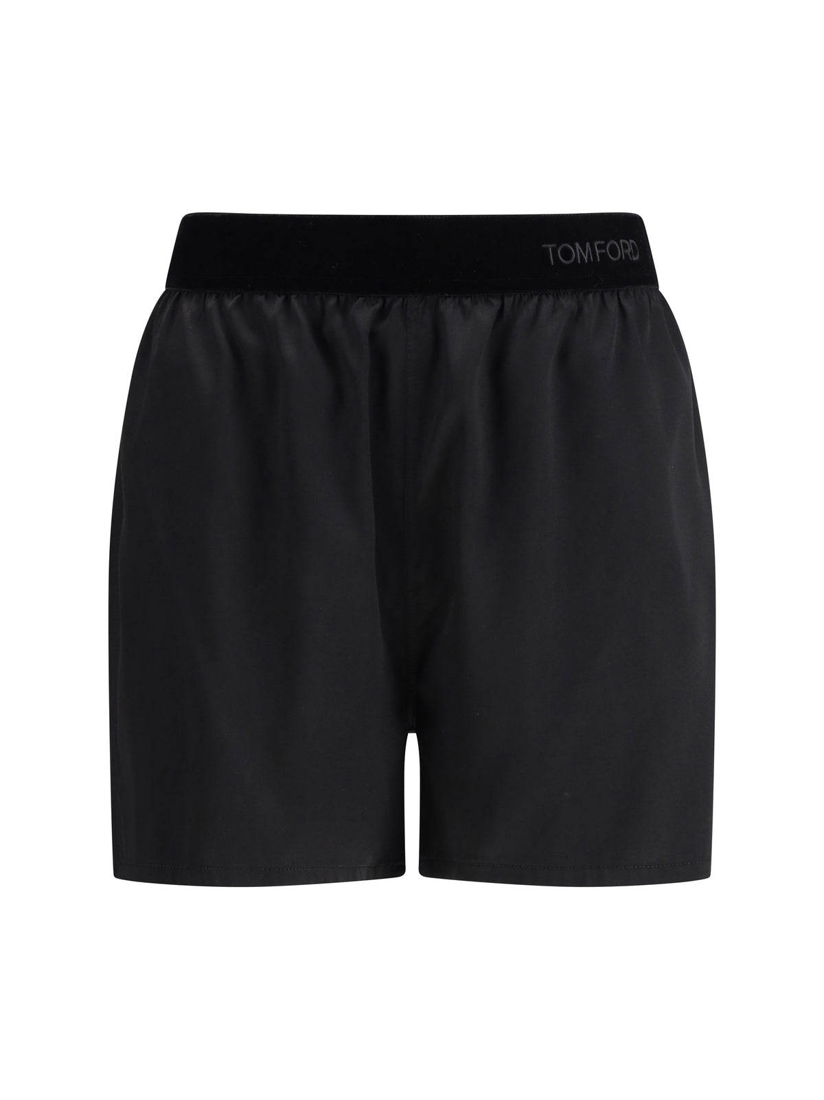 Tom Ford Stretch silk satin PJ Shorts - Black
