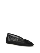 Ganni Jenny mesh Ballerinas - Black