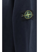 Stone Island Logo cotton Sweatshirt - Navy Blue