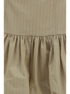 Ganni Ruffled mini Skirt - Summer Sand