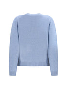 Ganni Wool graphic Sweater - Baby Blue