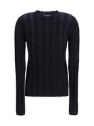 Marni Wool and silk Cardigan with bow - Black