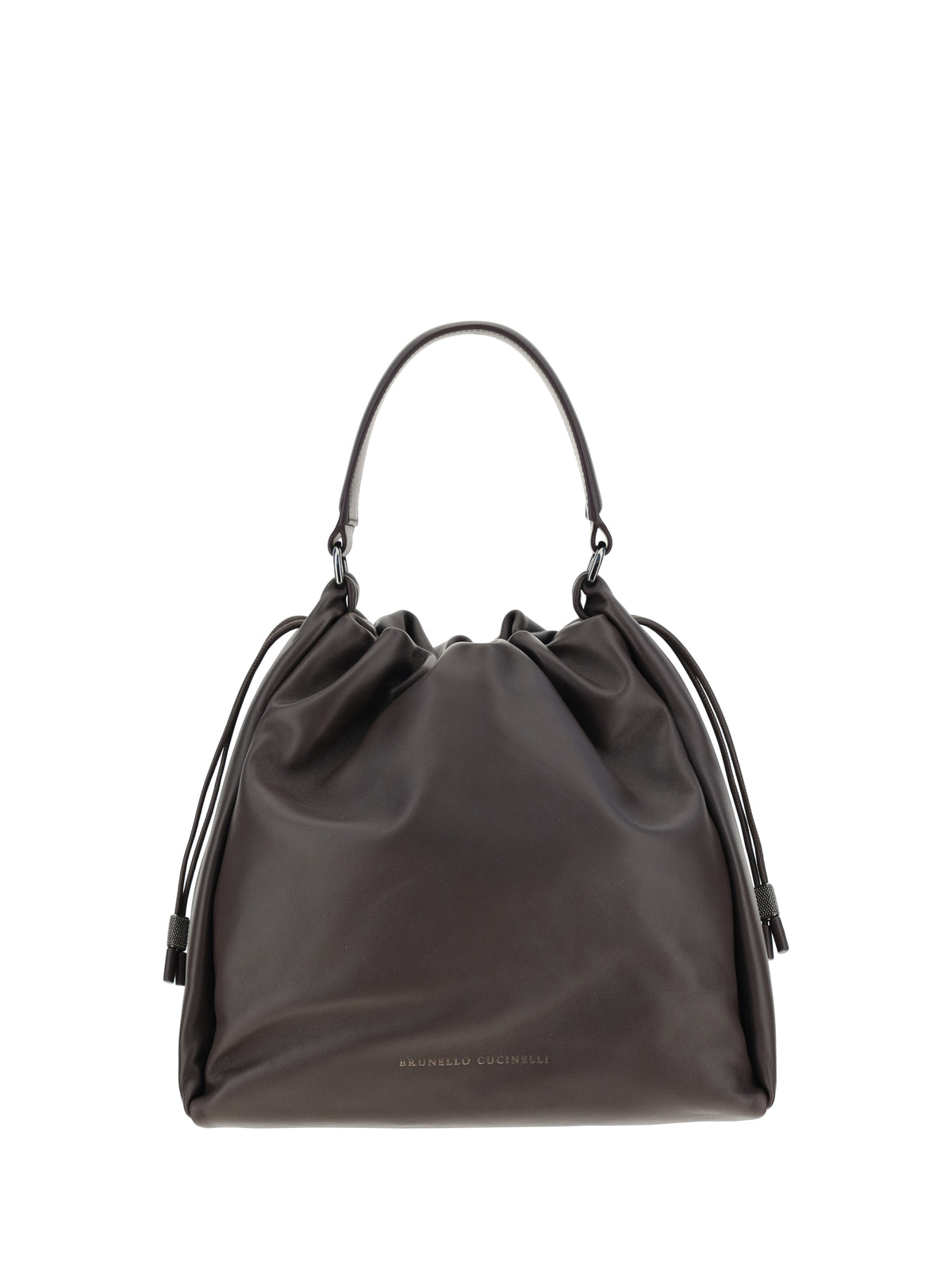 Brunello Cucinelli Leather Shoulder Bag - Testa Moro