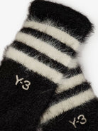 Y-3 Knitted gloves with logo embroidery - Black