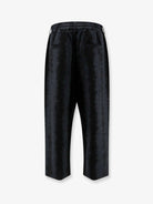 Y-3 Oversize viscose, cotton and linen trousers - Black