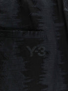 Y-3 Oversize viscose, cotton and linen trousers - Black