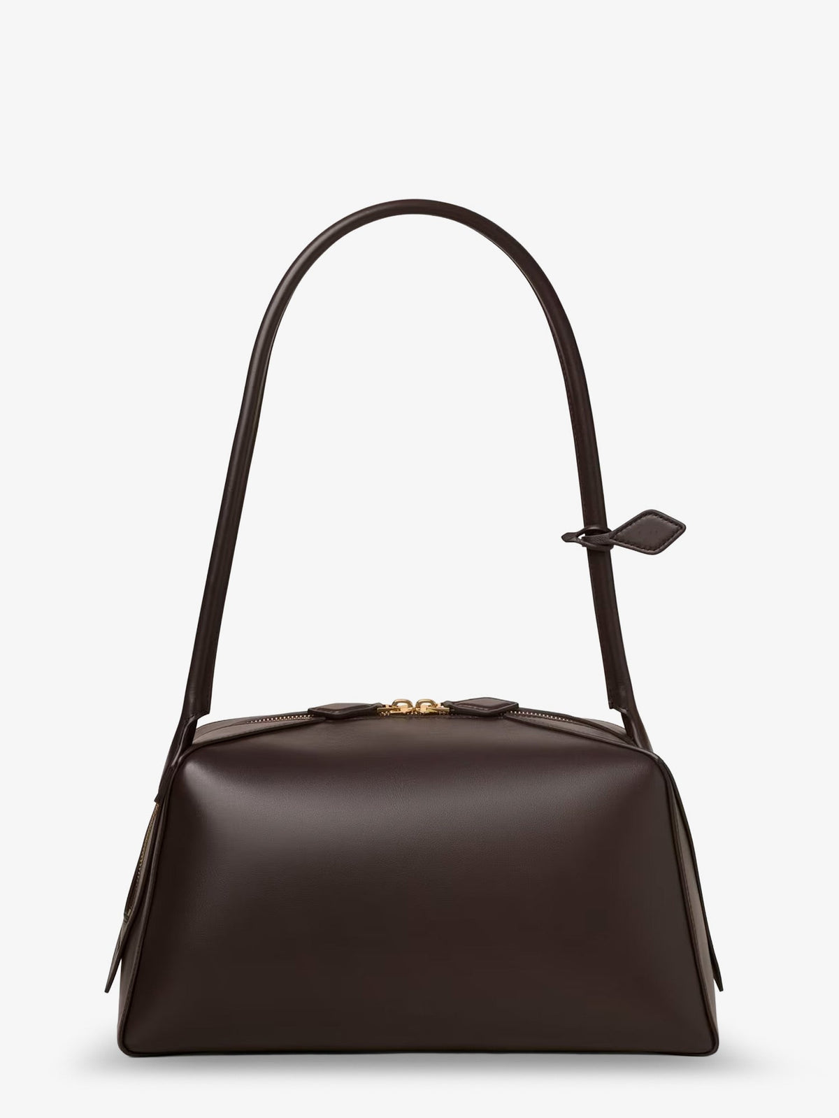 Alaïa Bouledogue leather shoulder bag - Brun Fume