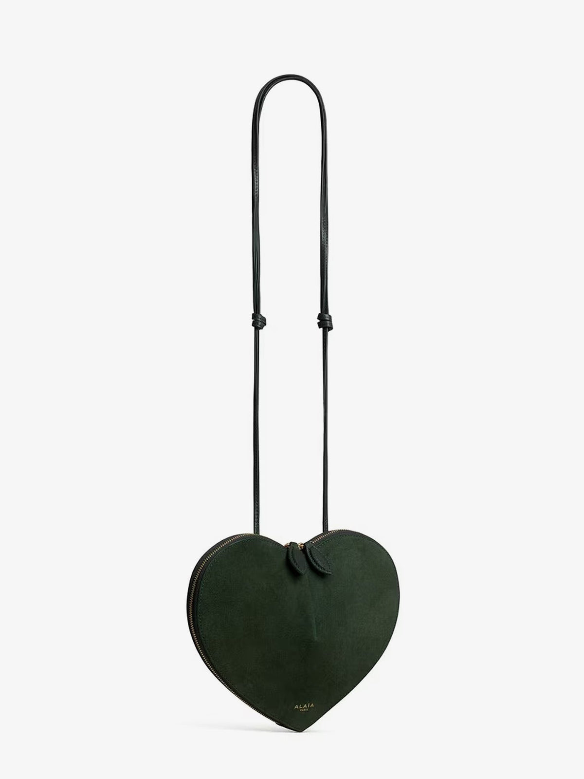 Alaïa Le Coeur suede crossbody bag - Vertlichen