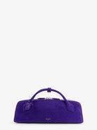 Alaïa Teckel Clutch suede handbag - Iris