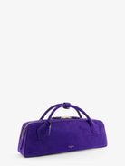 Alaïa Teckel Clutch suede handbag - Iris