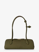 Alaïa Teckel Medium Suede shoulder bag - Vert Camouflage
