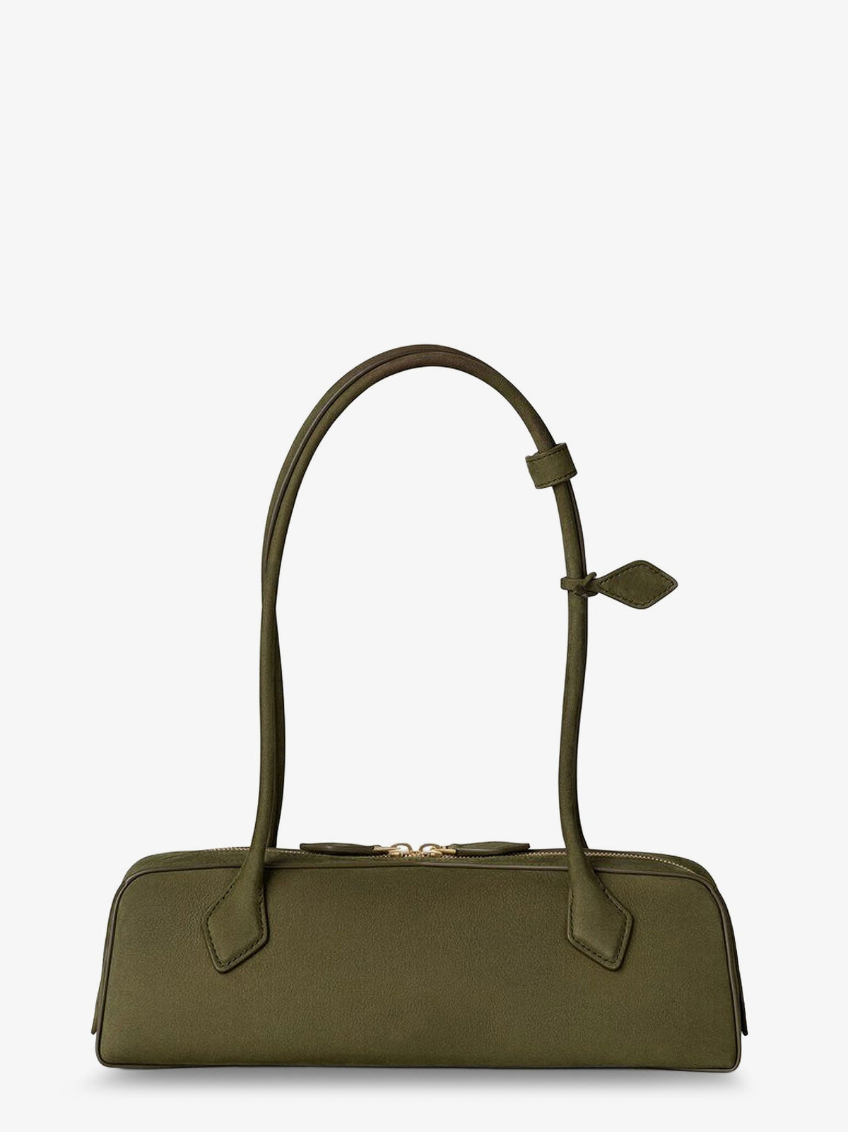 Alaïa Teckel Medium Suede shoulder bag - Vert Camouflage