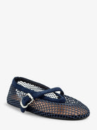 Alaïa Mesh Ballet Flats - Bleu Nuit