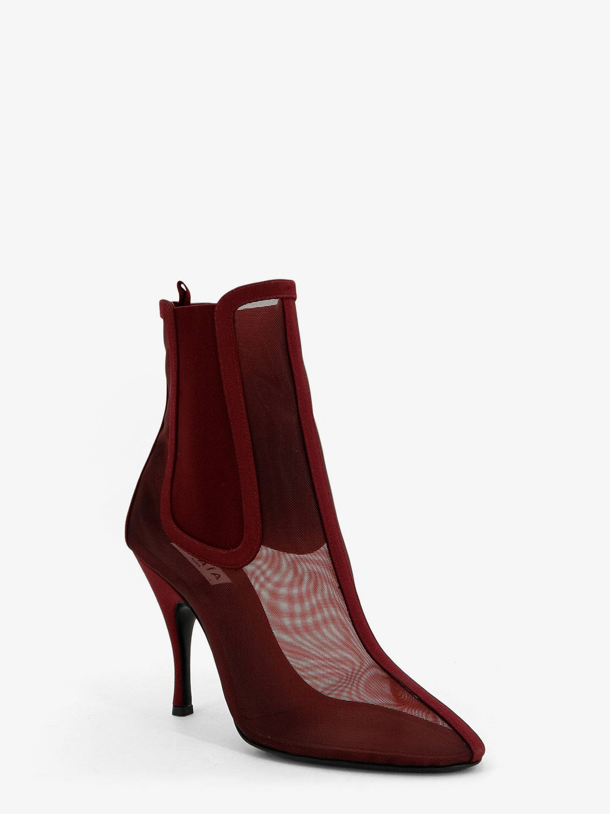 Alaïa Mesh Chelsea Boots - Bordeaux