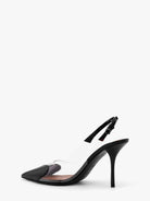 Alaïa Le Coeur Slingback PVC and leather pumps - Noir