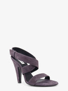 Alaïa Suede heeled sandals - Vert Camouflage