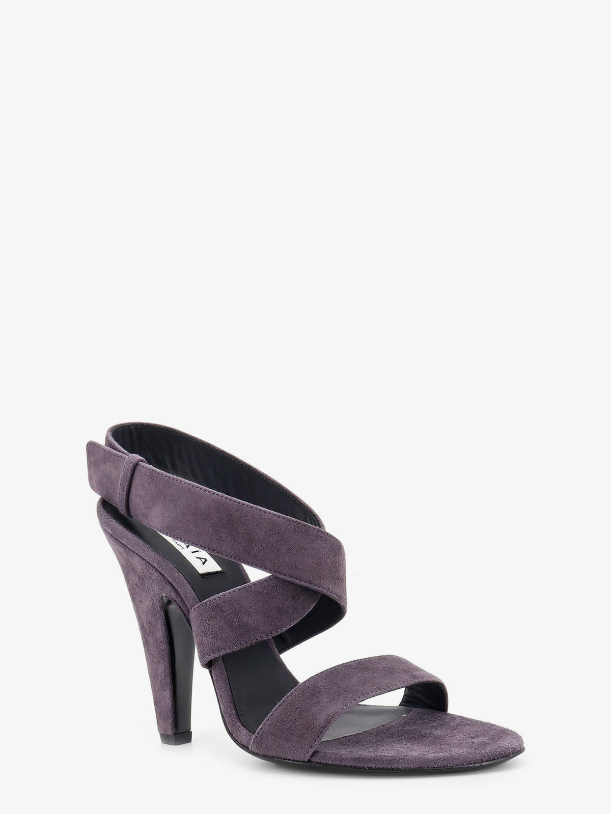 Alaïa Suede heeled sandals - Vert Camouflage