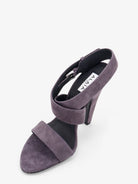 Alaïa Suede heeled sandals - Vert Camouflage