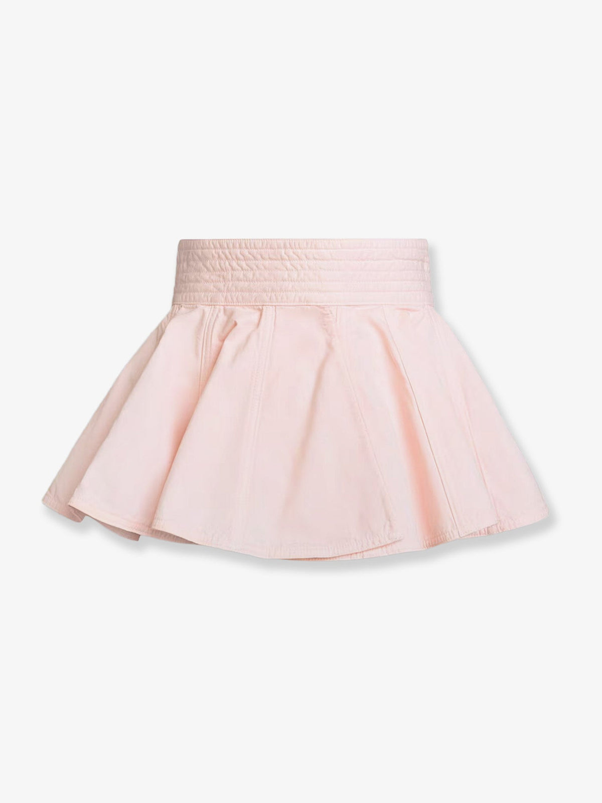 Alaïa Peplum cotton belt - Rose Pale