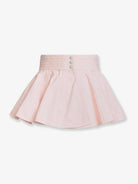 Alaïa Peplum cotton belt - Rose Pale