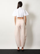 Alaïa Barrel fit denim trousers - Rose Pale