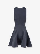 Alaïa Ribbed Skater dress - Grisbleu