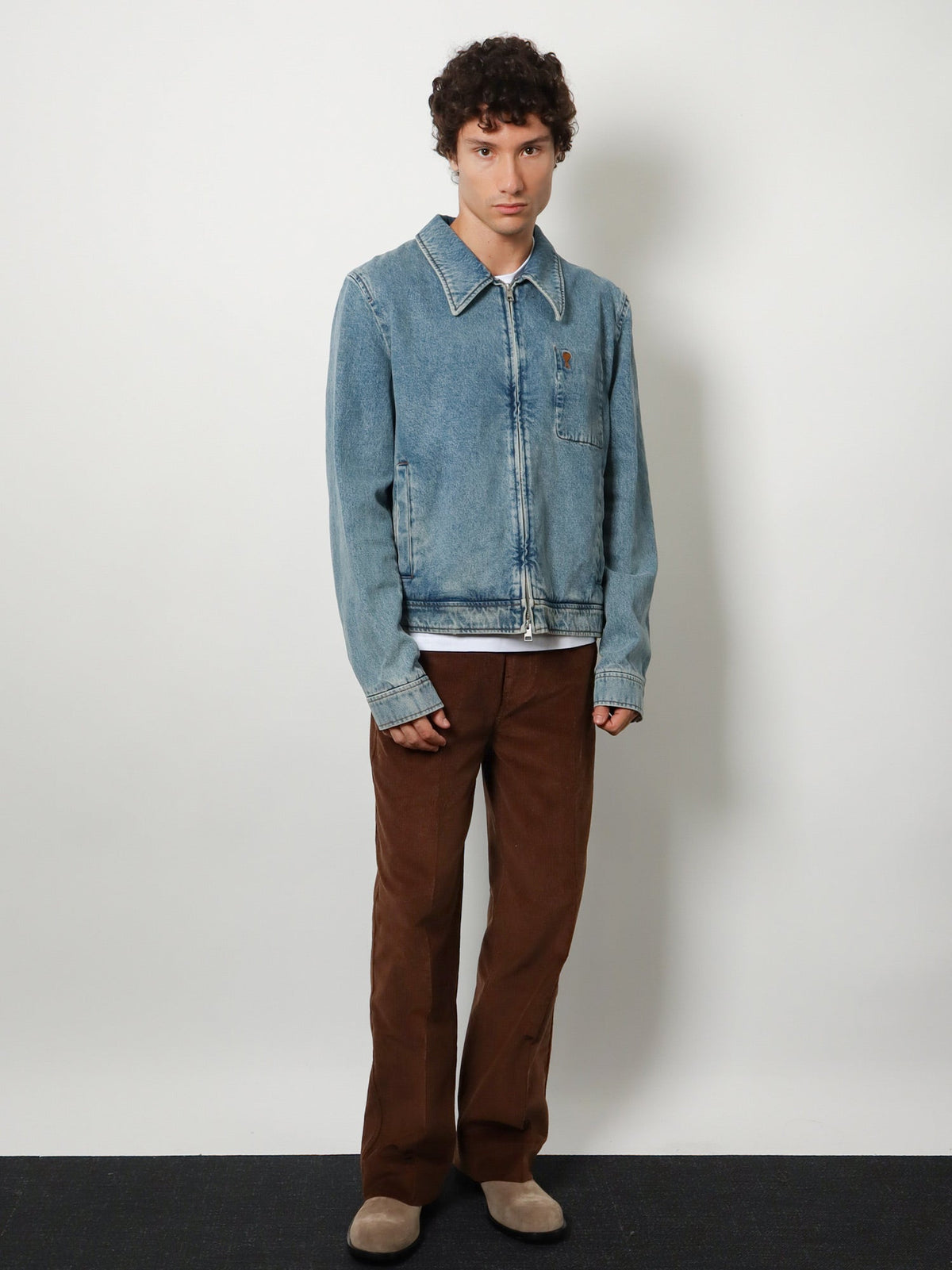 Ami Paris Corduroy trousers - Marronchocolat
