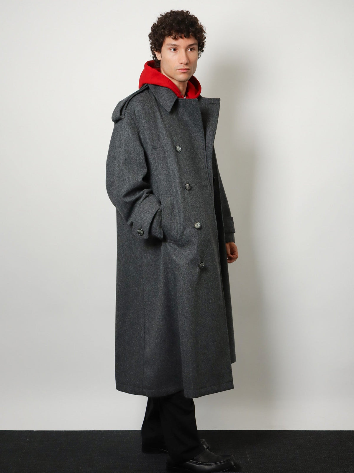 Ami Paris Wool coat - Griscarbone