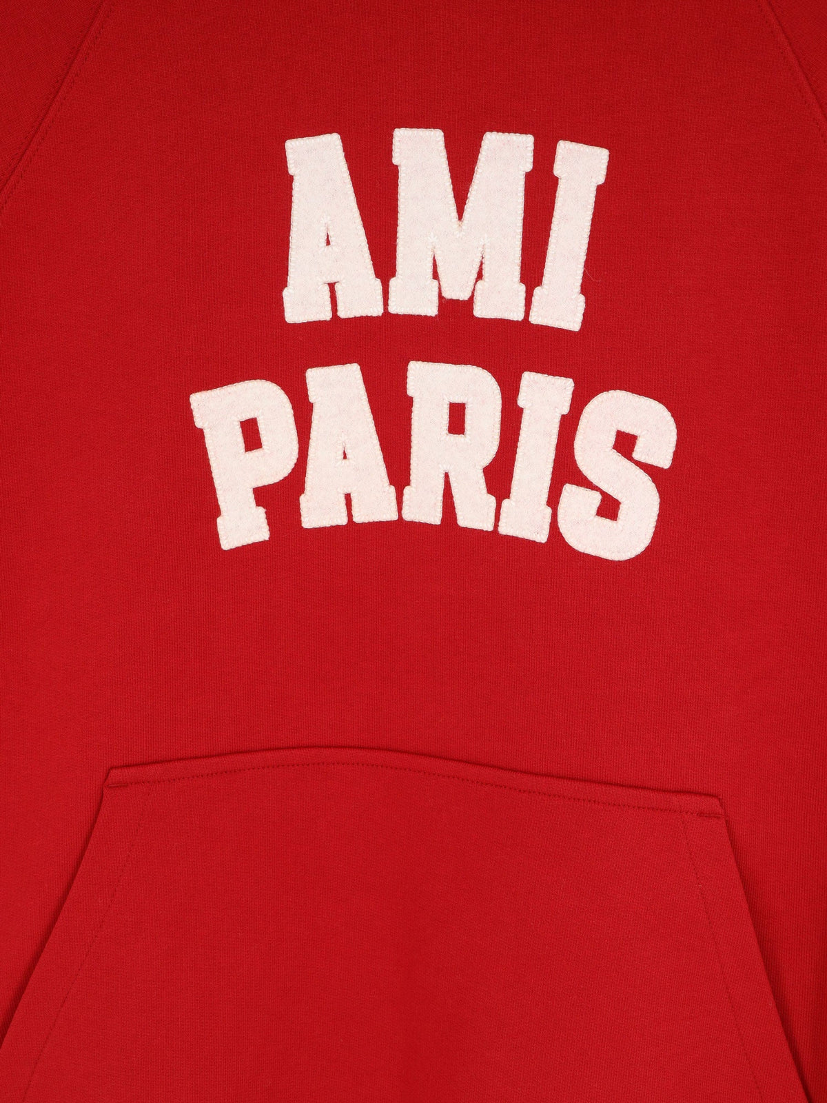 Ami Paris Organic cotton sweatshirt - Rougerubis/Ivoire