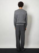 Ami Paris Virgin wool trousers with elastic - Griscarbone