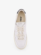 Autry Medalist Low leather sneakers with side logo - Bianco