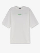 Balenciaga Cotton T-Shirt - White/Applegreen