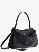 Balenciaga Rodeo S suede crossbody bag - Stormgrey