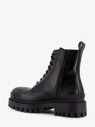 Balenciaga Leather boots with maxi rubber sole - Black