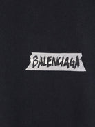 Balenciaga Cotton T-shirt - Faded Washed Black