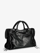 Balenciaga Le City M leather crossbody bag - Black