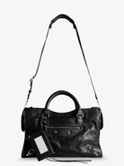 Balenciaga Le City M leather crossbody bag - Black
