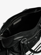Balenciaga Le City M leather crossbody bag - Black