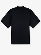 Balenciaga Cotton T-shirt with front logo print - Fadedwashedblack