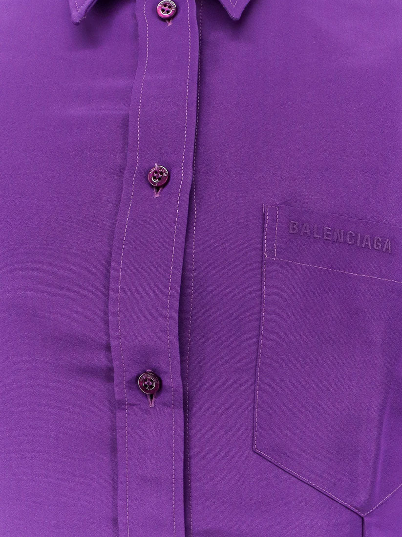 Balenciaga Silk shantung shirt - Purple